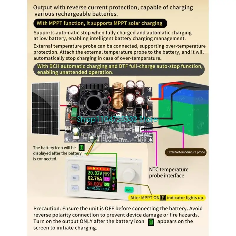 P5EA Digital Constant Voltages Current Regulator Featuring Double Serial port Firmware Upgrades and Anti Backflow Protections