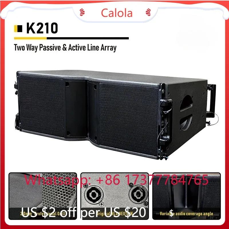 Dual 10 Inch K210 Passive Line Array Speaker | Outdoor Concert Professional Audio System
