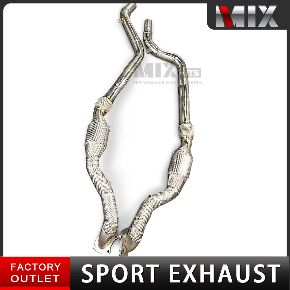 

Suitable for Dodge Challenger 3.6 2009-2021 stainless steel catless Exhaust downpipe with heat shield with catalytic