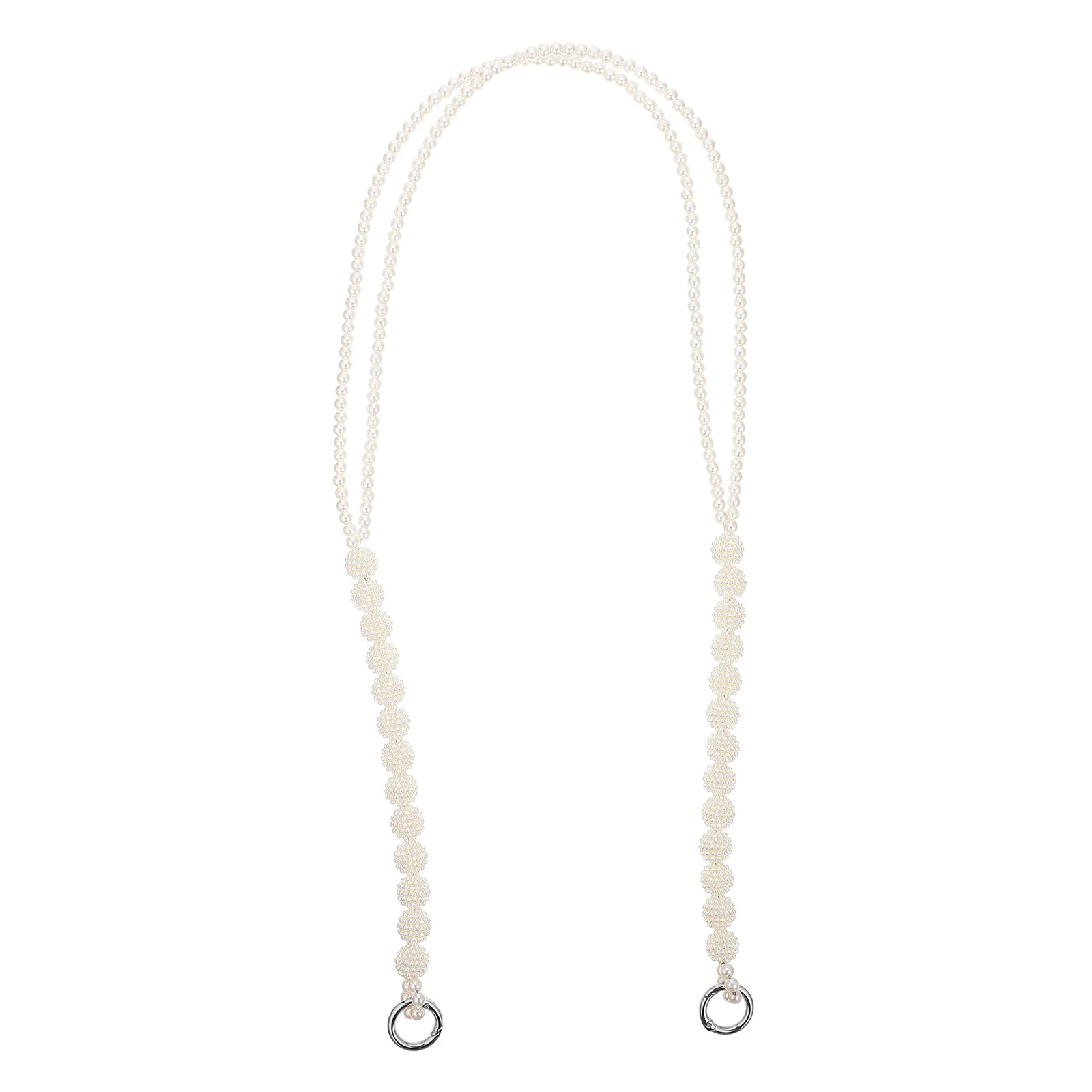 

1Pcs Pearl Bag Chain Bright Replacement Strap for Handbags Purse DIY Craft Decoration Bag Chain Clutches Handle