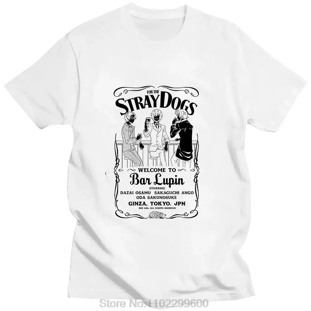 Bungou Stray Dogs Japanese Anime Tshirt Dazai Osamu Classic Friends Party T Shirt Summer Cotton Casual T-Shirt Streetwears