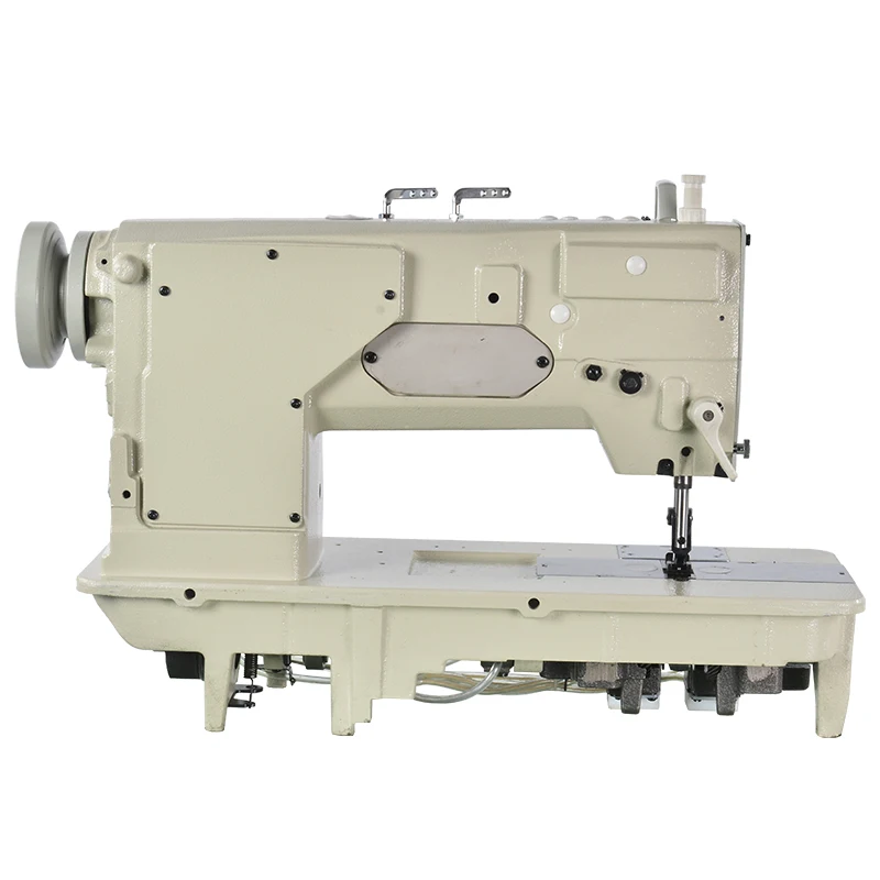 842 Wholesale Price Double Needle Flat Bed Automatic Compound Feed Walking Foot Lockstitch Industrial Sewing Machine
