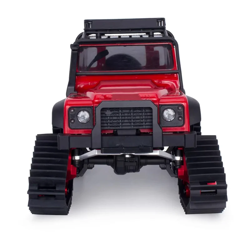 AT12 4Pcs 스노우 타이어 세트 자동차 트랙 휠 Sandmobile 변환 1/18 RC 크롤러 자동차 TRX-4M 액세서리 부품
