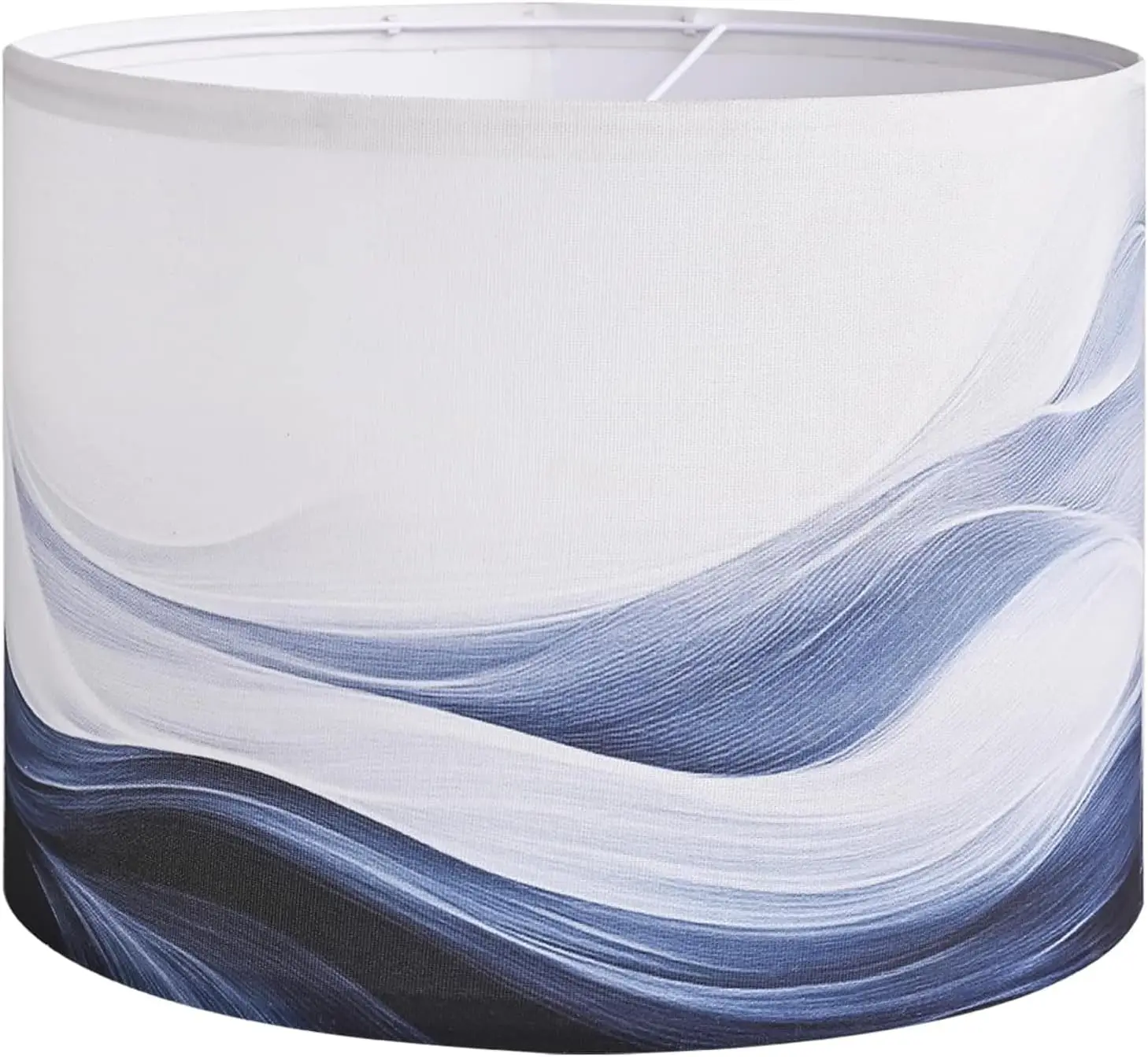 

Абажуры для настольных ламп, 13x13x10 дюймов, тканевые, синие, с узорами волн и океанов, 1 шт., абажуры-барабаны, размер S