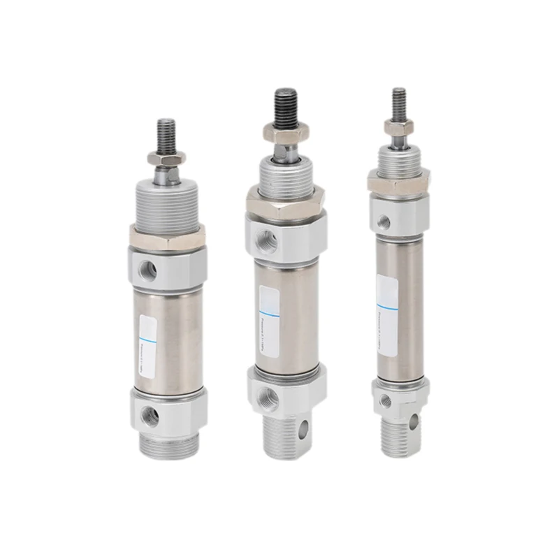 

Pneumatic stainless steel mini cylinder MI Series MI8/10/12/16/20/25/32/40mm Bore 10-300mm Stroke Double Action Mini Cylinders