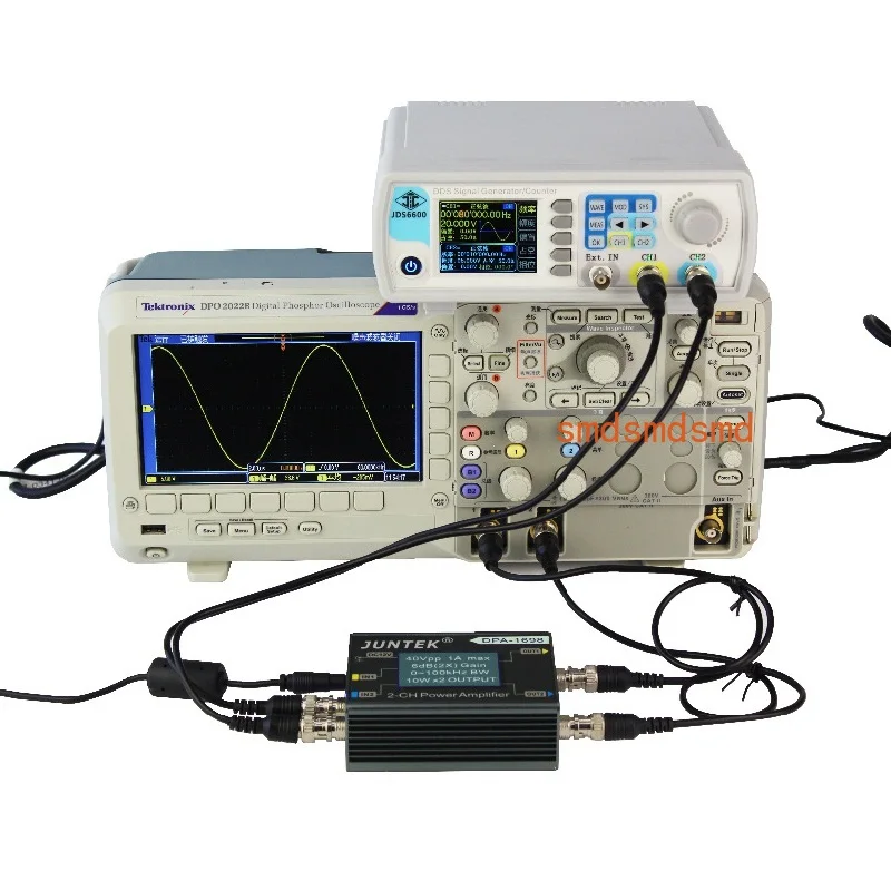 DPA-1698 DPA1698 High Power Dual Channel Power Amplifier Bandwidth 100KHz DDS Function Signal Generator DC Power Output 40Vpp