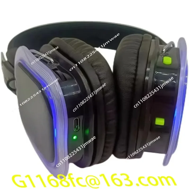 3-Channel Silent Disco Sound System Headphones and Transmitters Part