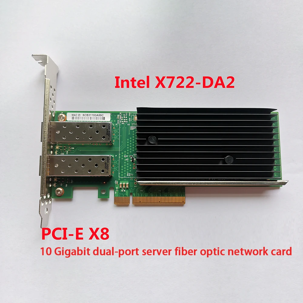 Para intel X722-DA2 rdma placa de rede para intelc628 10 gigabit dupla-porta servidor placa de rede de fibra óptica alta qualidade navio rápido