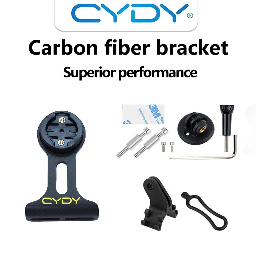 CYDY Carbon 3K Garmin Поддержка для велосипедного водителя Bryton Whaoo XOSS IGPSPORT MAGENE MTB Вынос GPS Велосипедное крепление GOPRO Велосипедные детали