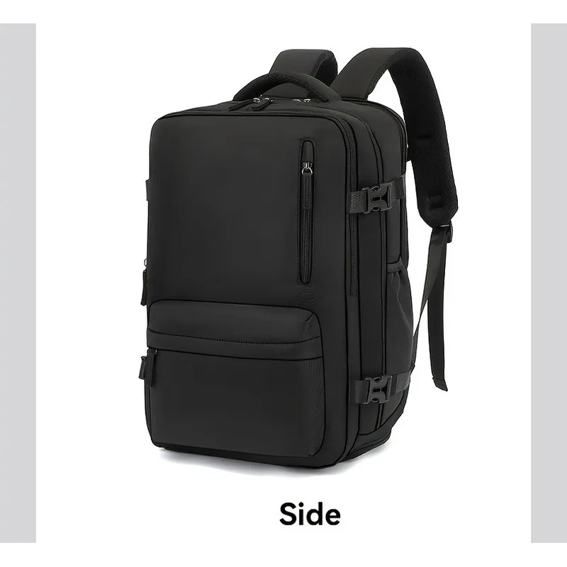 Expandable Business Travel Backpack, Waterproof Laptop Backpack Fits 15.6 Inch Notebook with Luggage Strap for Work Trip view 2