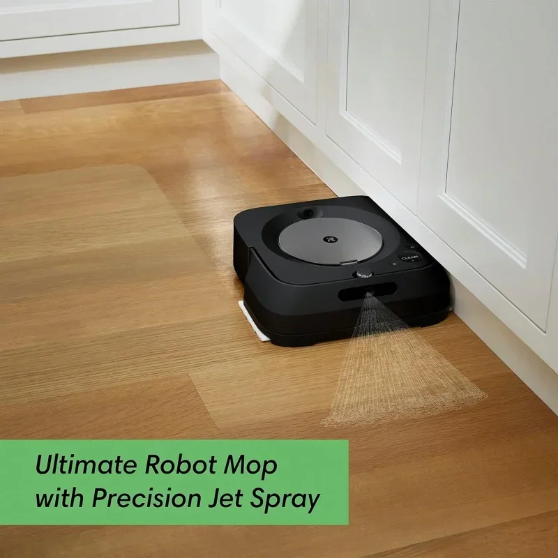 QWIRobot Braava Jet m6 6113 Ultimate Robot Mop - Wi-Fi Connected,Precision Jet Spray,Smart Mapping,Compatible with Alexa,Ideal