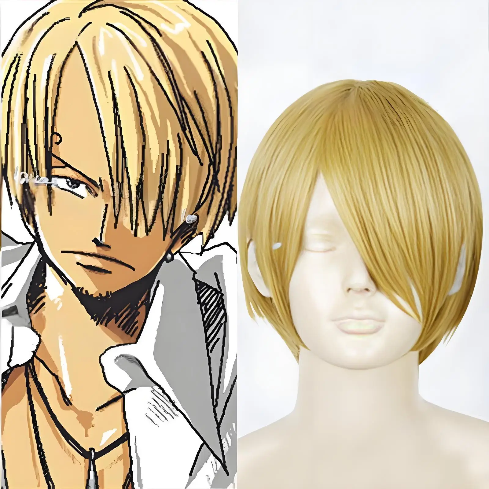 

Heat Resistant fiber Cosplay Wig for ONE PIECE Sanji