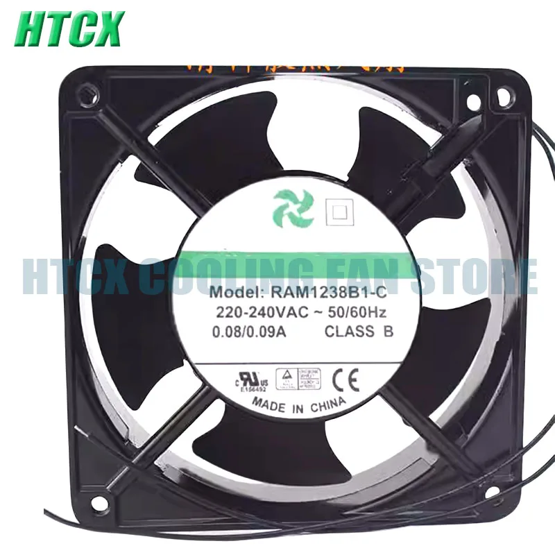 Brand New 12038 RAM1238B1-C 220V Cooling Fan 0.08A/0.09A High Temperature Resistance Cooler