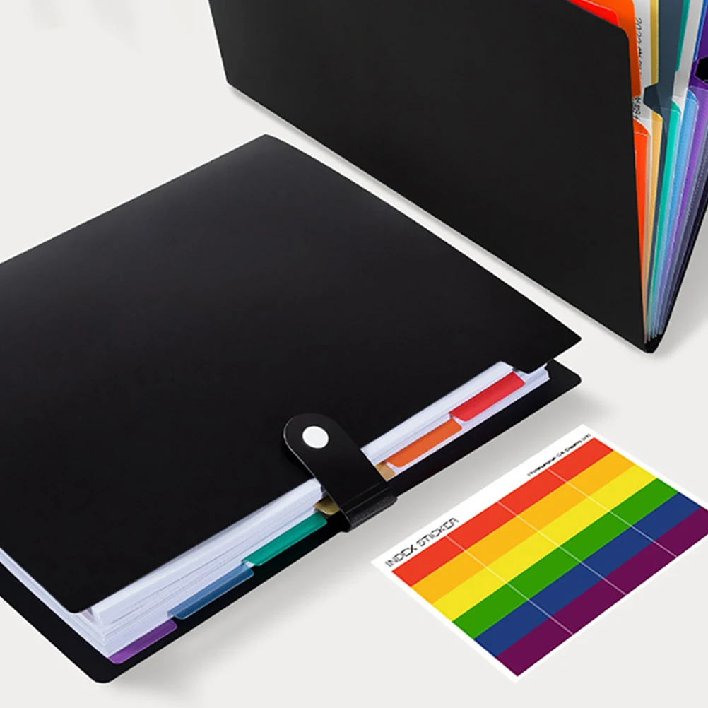

2 Pcs Files Folder File Folders Storage Pack Lightweight Portable Multi layer Bag ganizer Receipt Holder Folder Plastic
