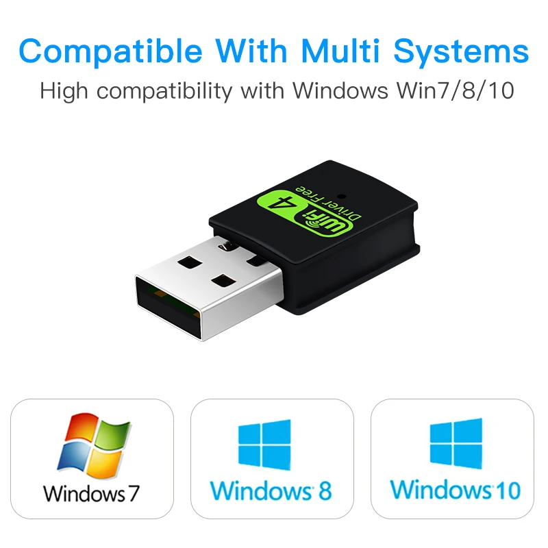 300 Мбит/с USB Wi-Fi адаптер RTL8192FM 2,4 ГГц беспроводная сетевая карта USB2.0 802.11N/g/b для Windows 7/8/10/11 драйвер бесплатно