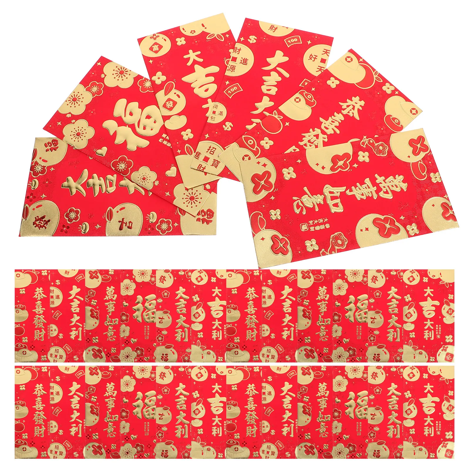 

2025 Year of The Snake Red Envelopes Set Traditional Chinese New Year Money Pockets Lunar Spring Festival Lucky Cash Envelopes