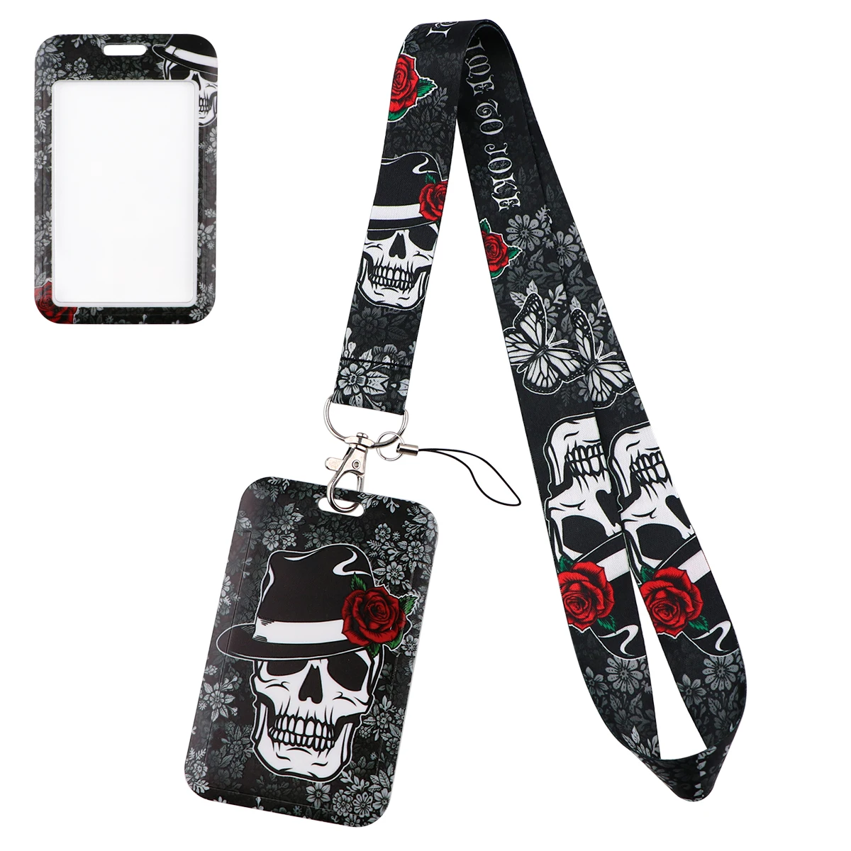 

ER2026 Human Skeleton Lanyard for Key Neck Strap Lanyard Card ID Badge Holder Key Chain Key Holder Key Rings Accessories Gifts