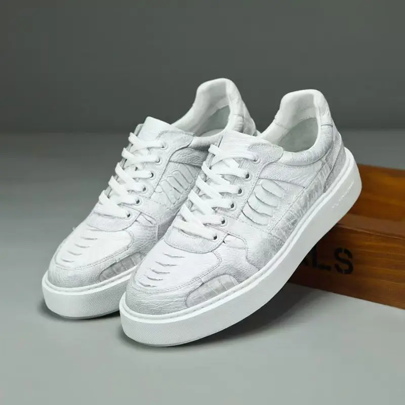 

2026 new arrivel real ostrich skin casual shoes men,sneakers PDD792