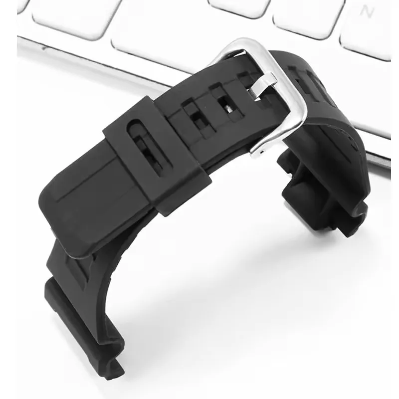 For Casio AQ-S810W AEQ-110W W735H/736H Watch Chain Male and Female Resin Soft Comfortable Black Silicone Watch Strap 18mm
