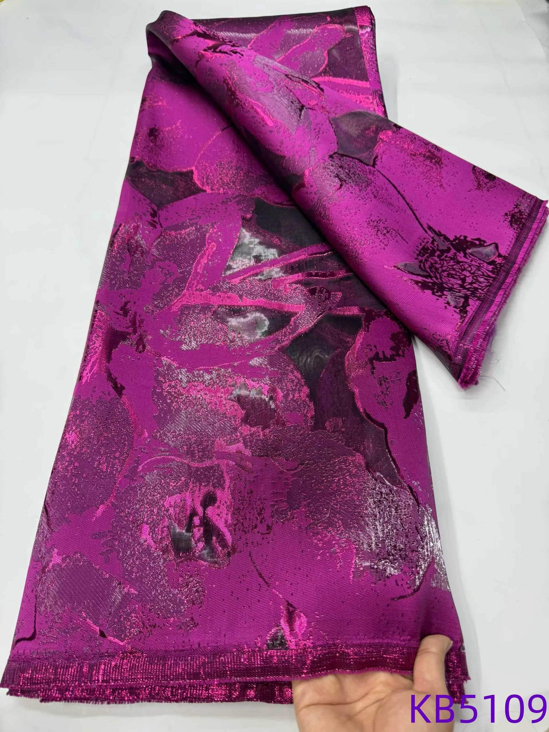 5 ياردة البط البري الأخضر الديباج الجاكار الأورجانزا مذهب الدانتيل الأفريقي أقمشة الدانتيل عالية الجودة لحفل الزفاف النيجيري 2025 KB5109