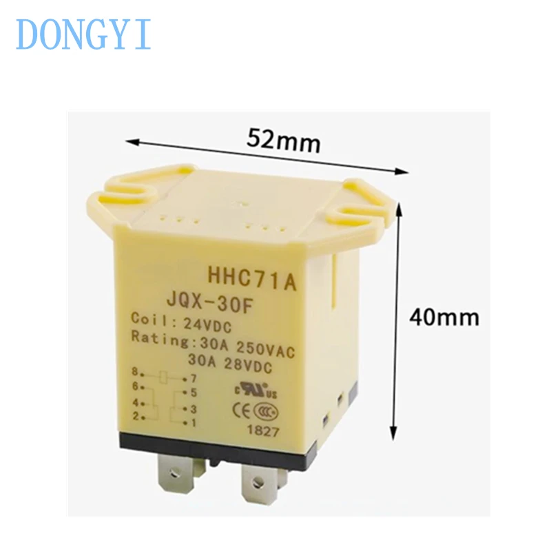 Intermediate Relay High Power Relay JQX-30F 2Z JQX-30F-2Z 30A 8 Pins