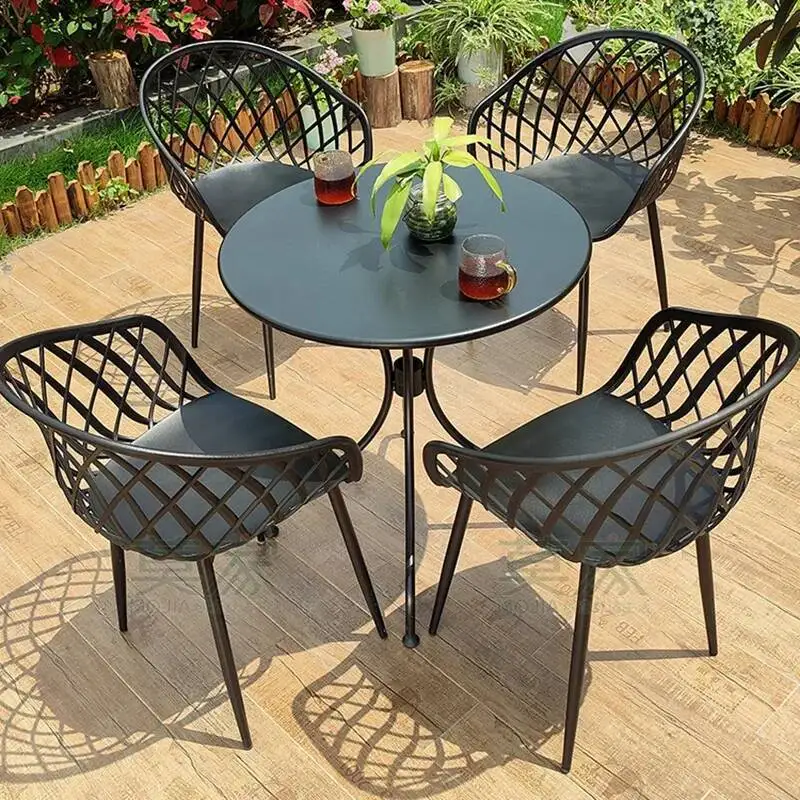 

Make Outdoor Tables Europe Up Lounge Nordic Black Minimalist Outdoor Tables Garden Dining Set Di Mobili Da Giardino Furniture