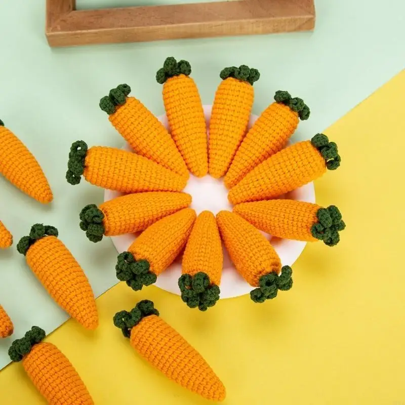 لعبة جزرة متماسكة جميلة دعائم جزرة مريحة للحياكة اليدوية لحديثي الولادة والتقاط الصور والاحتفال بعيد الفصح