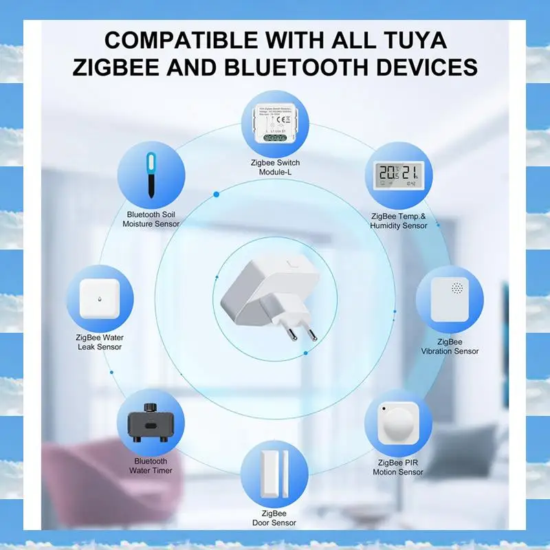 

A11I шлюзовый концентратор, подключаемый тип Zigbee/Bluetooth, многорежимный шлюзовый мост для автоматизации умного дома, работает с вилкой Alexa EU
