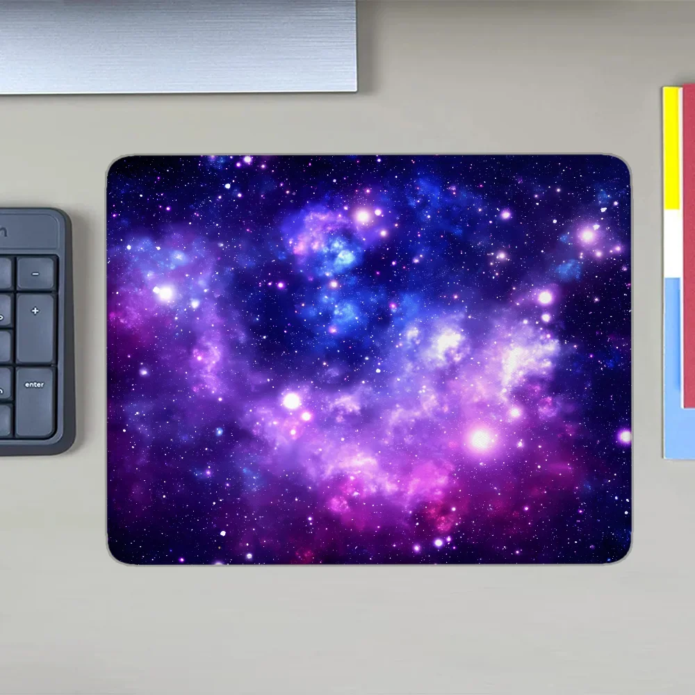 Mousepad Purple Blue Galaxy Nebula Computer Mat Desk Accessories Cute Mouse Pad Anime Pc Gamer Girl Game Mats Company Gaming Hot