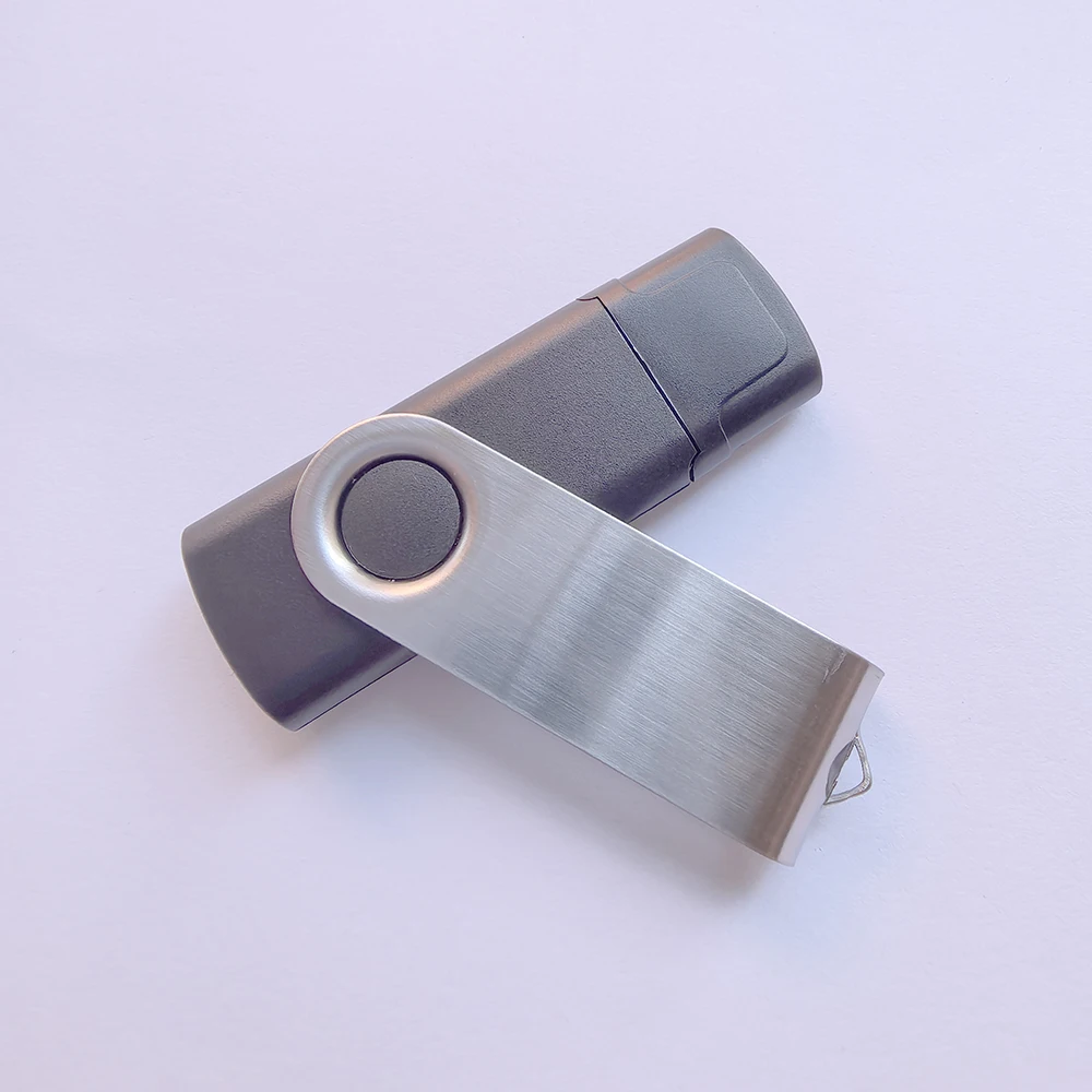 10 Pieces New Rotation USB flash drive Case Shell they suitable for general PCBA board Metal shell No memory chip