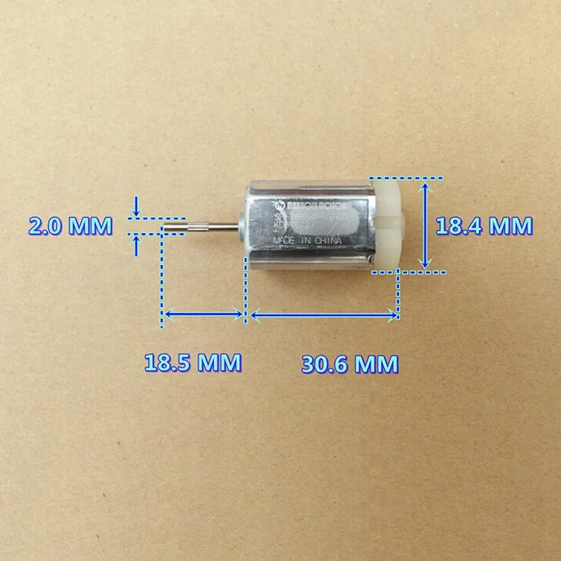 MABUCHI SF-266SA-1G160 Micro 266 Motor DC12V-24V Mini 18mm*18mm Square 6-Pole Rotor Motor DIY Car Rearview Mirror Folding Repair