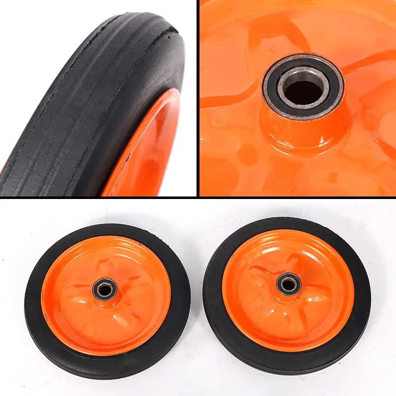 

Solid Tyre Stable Performance Lawnmower Grill Wheel Rubber Wheel for Lawnmower Air Compressor Garden Cart