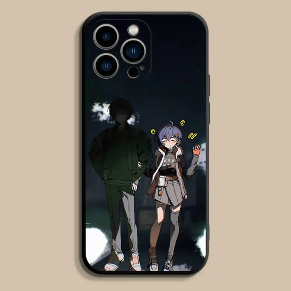 Zenless Z-Zone Zero Phone Case For iPhone 17,16,15,14,13,12,Pro,Max,Plus,E,SE4,Air,Mini Black Soft Cover