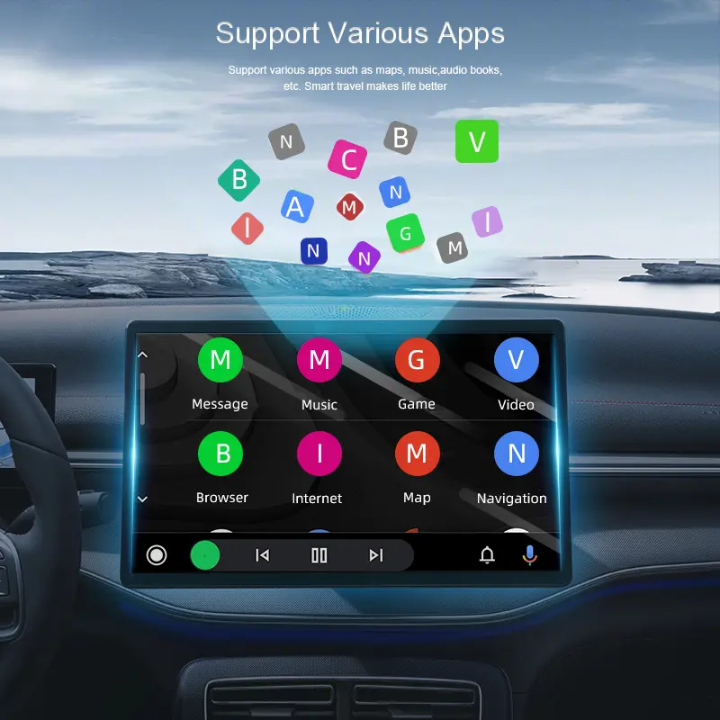 2026 2-in-1 New Wireless CarPlay Adapter Wired to Wireless Dongle for Apple & Android Auto Plug and Play Universal Car Accessory - 6