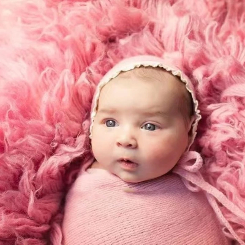 Fotografía recién nacidos, accesorios para posar, turbante, sombrero, cesta, alfombra, telón fondo para estudio