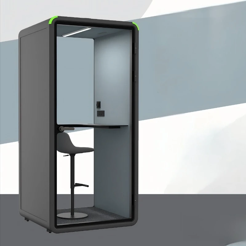 Open Office Pod Soundproof Movable Phone Booth Modern Office Booth