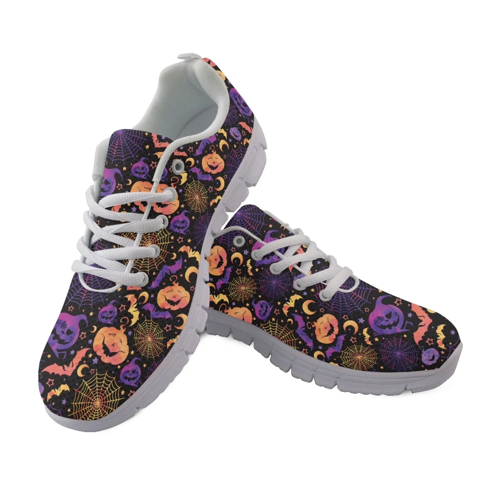 Coloranimal Spider Bat Fashion 2026 Tennis Shoes Womens Athletic Walking Sneakers Lace Up Fitness Footwear for Ladies