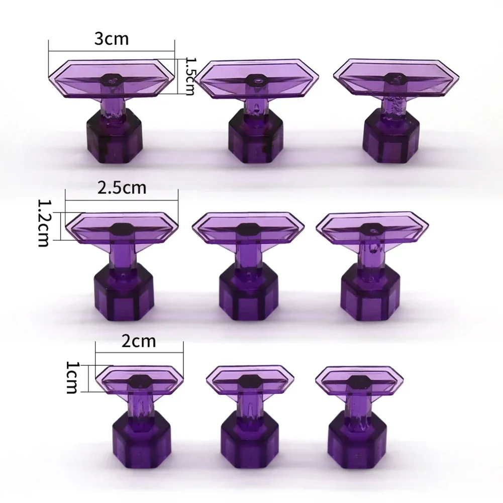 10x Purple Glue Tabs Dent Removal Tools Car Dent Repair Car Dent Removal Tool Auto Paintless Dent Repair Glue Tabs