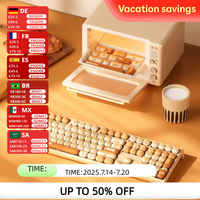 Akko MonsGeek MG108B Bun Wonderland Wireless Mechanical Keyboard MOG Profile RGB 108 Keys Full Size Hot Swap USB / 2.4G / BT 5.0