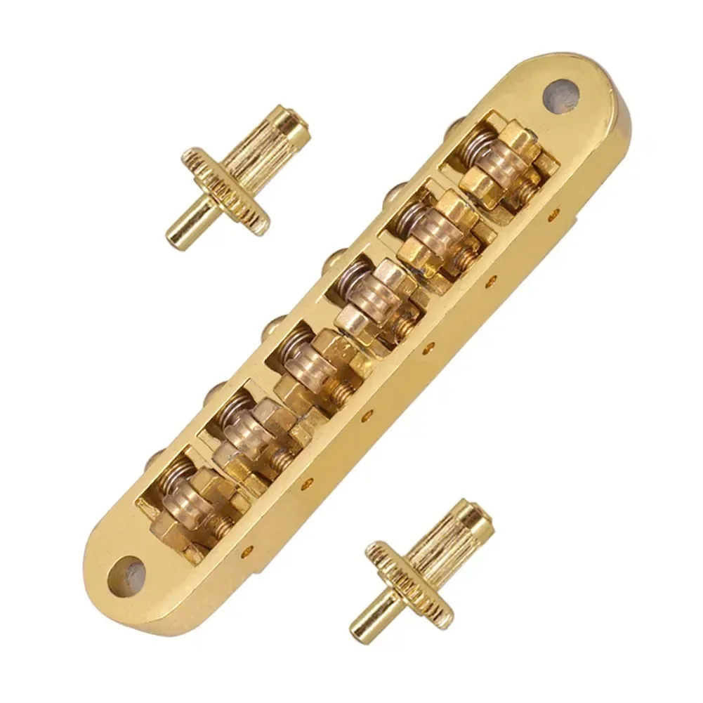 Roller Saddle Bridge Guitar Roller Saddle Bridge For Les Paul EPI Electric Guitar For 6 Stringed Instruments High Quality