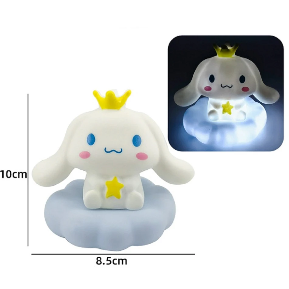 Sanrio Hello Kitty Night Light Luminous Children's Toy Bedside Lamp Anime Cartoon Kuromi Cinnamoroll Cute Children's Gift Gift