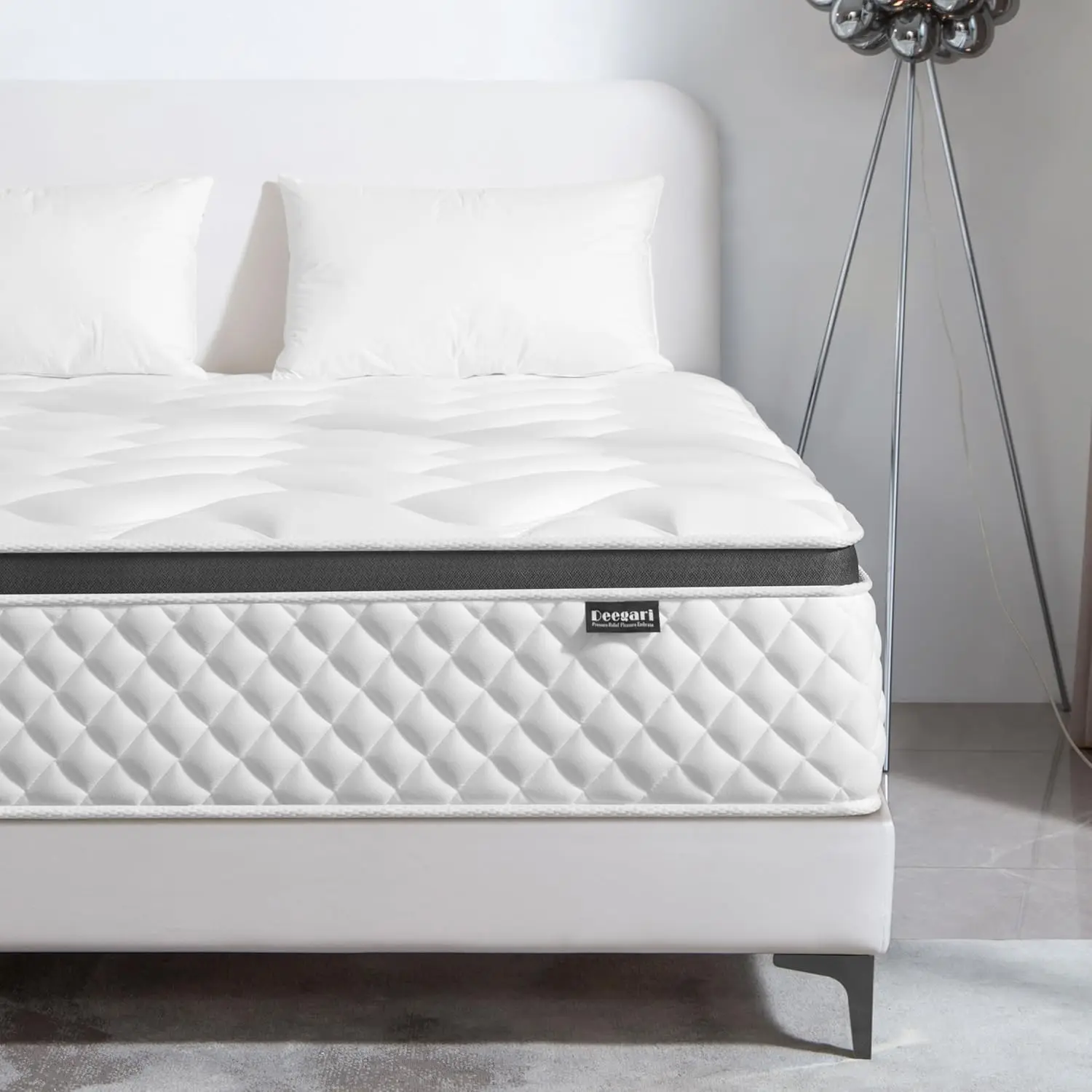 Full Mattress,10 Inch Full Size Mattress in a Box,Gel Memory Foam and Innerspring Hybrid Mattress with Individual Pocket Spring