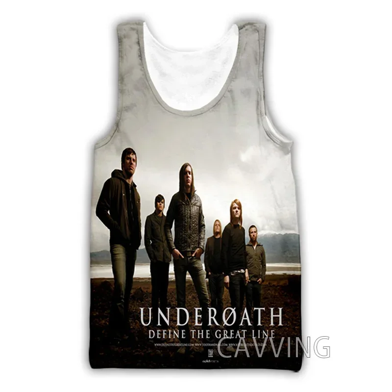 CAVVING 3D Printed  Underoath band  Tank Tops Harajuku Vest  Summer Undershirt Shirts Streetwear for Men/women