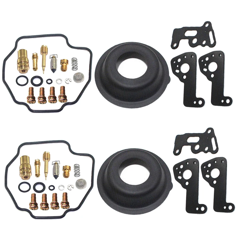 2 Sets Carburetor Repair Rebuild Kit Diaphragm Fit for Yamaha XV500 XV535 XV535S Virago 535 New High Quality