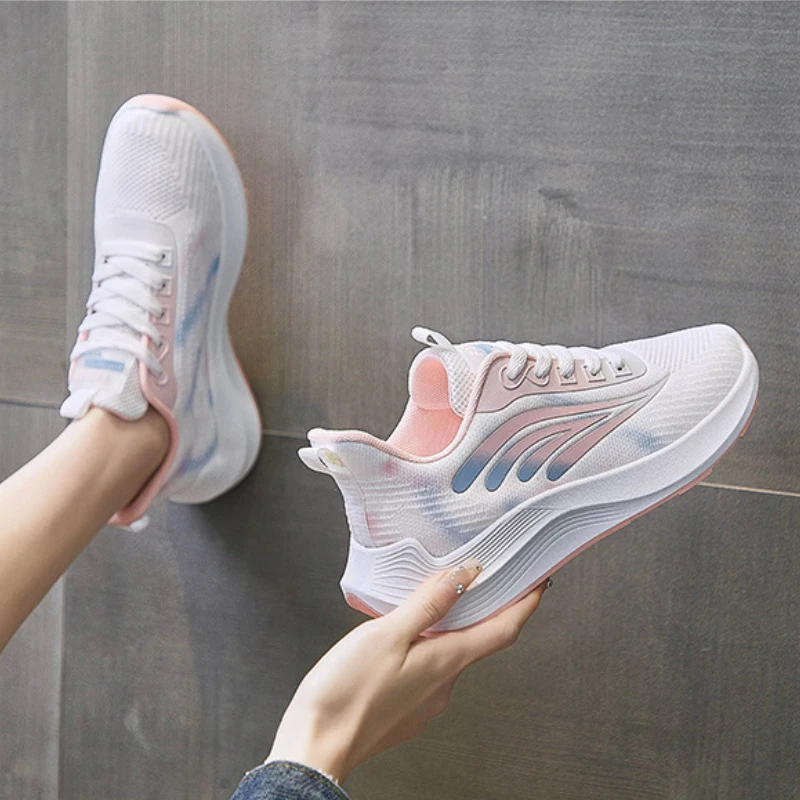 Running Shoes for Woman Spring Sneakers New In Mesh Breathable Trainers Women Tennis Shoes Sports Casual Sneaker Tenis De Mujer