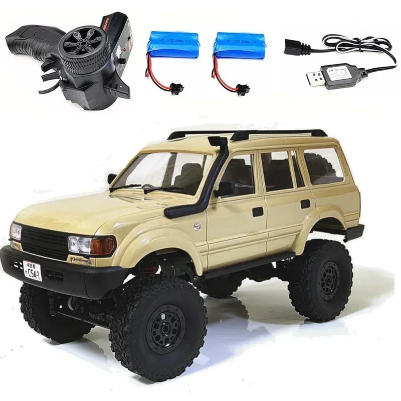 WPL C54-1 coche RC C54 coche LC80 rastreador simular escala completa 260 Motor todoterreno escalada Monsterk WPL 4WD regalo para niños