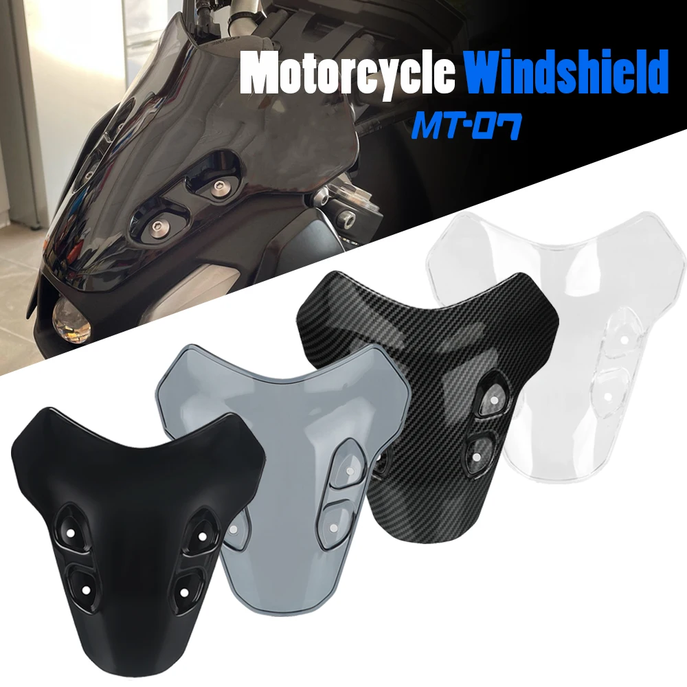 

2024 MT07 2023 2022 2021 2024 дефлекторы лобового стекла мотоцикла, защитная пленка для экрана YAMAHA MT-07, аксессуары