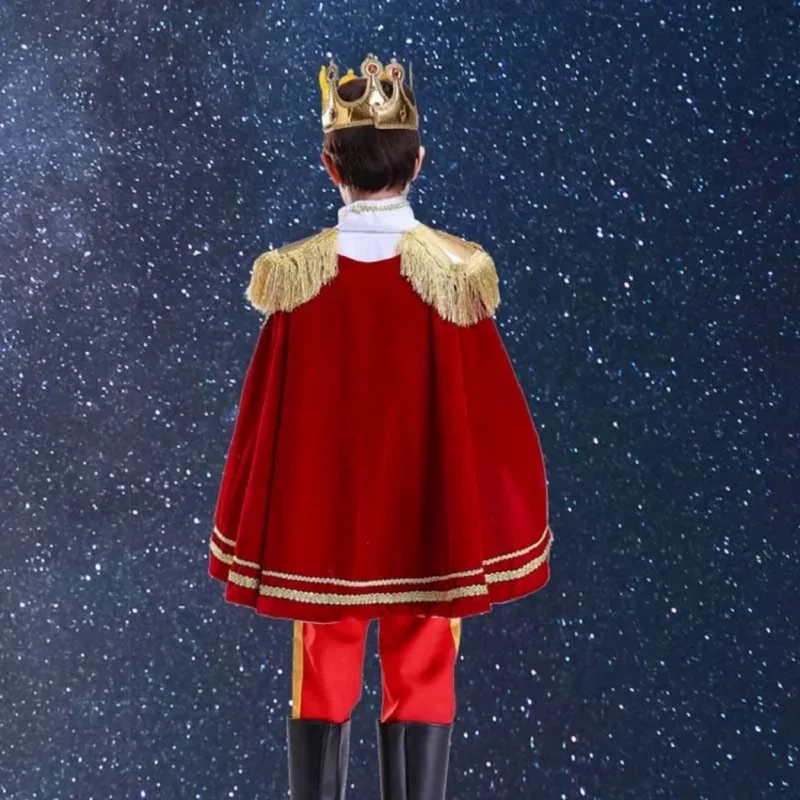 소년용 판타지아 킹 프린스 의상, 크리스마스 새해 할로윈 카니발 코스프레 의상, 소년 파티 원피스 복장