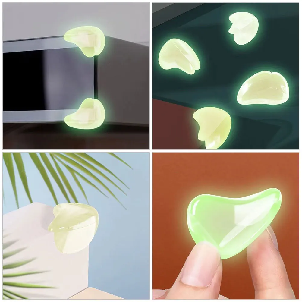 

12Pcs Night Glow Corner Guards Baby Table Corner Protectors Luminous Furniture Edge Safety Bumpers Soft Child Proof Guards
