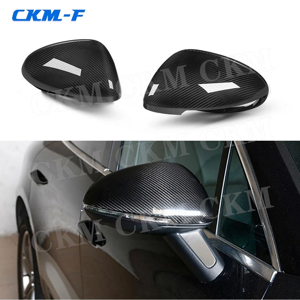 

Dry Carbon Fiber Mirror Cover Replacement Door Side Rearview Mirror Cap Trim Shell For Porsche Macan 95B 2014-2021